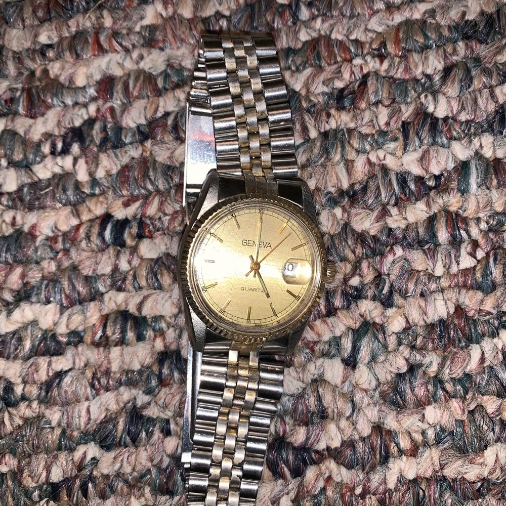 Men’s Geneva watch silver